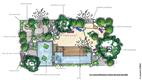 Plan masse du jardin de Laurent Gras