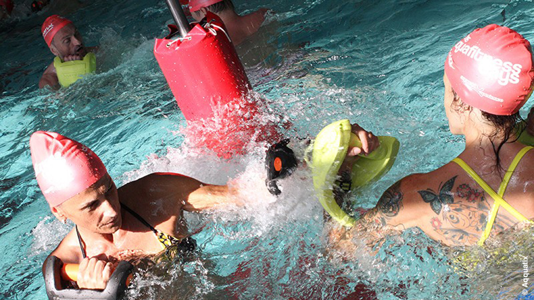 Aquatrekking : courir sur un tapis aquatique