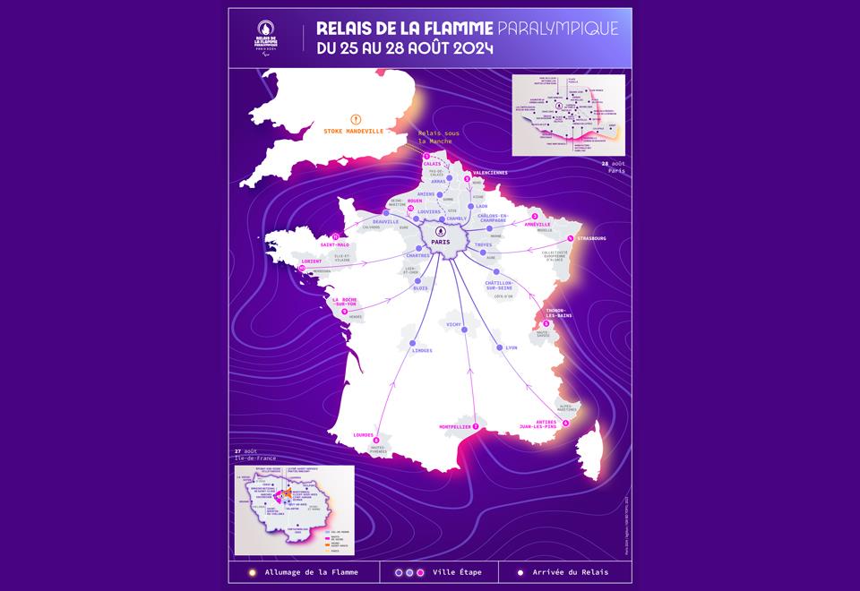 JOP 2024 : le parcours de la Flamme Paralympique dévoilé