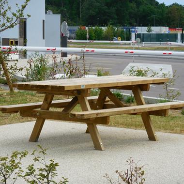 Table-bancs RUSTIQUE