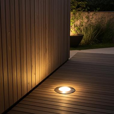 3 Encastrables extérieurs pour plancher - Ø 6 cm - 230V Class II 