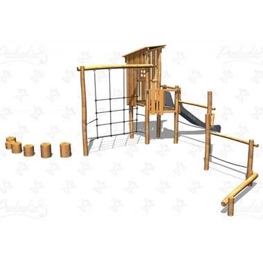 Structure multi-activités en bois de robinia