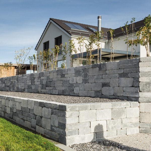 Murs et éléments préfabriqués en béton pour jardin - Système mural vieilli - Photo 1