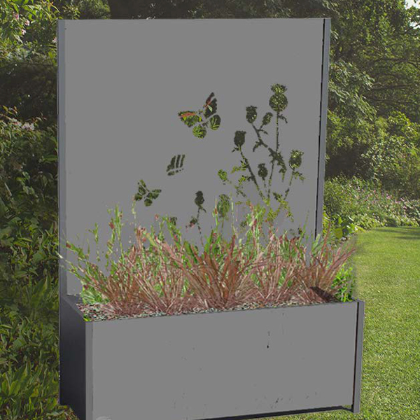 Jardinière en aluminuim