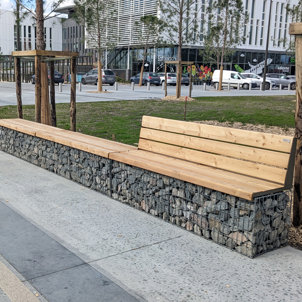 Banc gabion - Photo