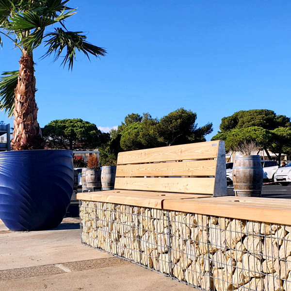 Banc gabion - Photo