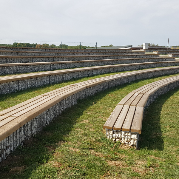 Banquette gabion - Photo