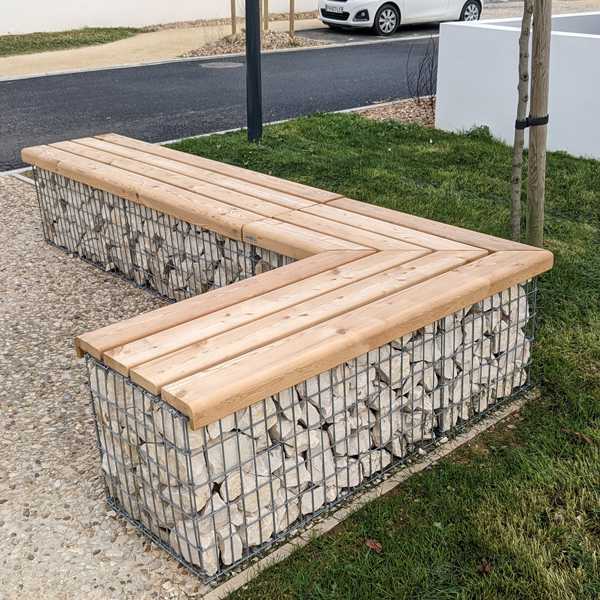 Banquette gabion - Photo