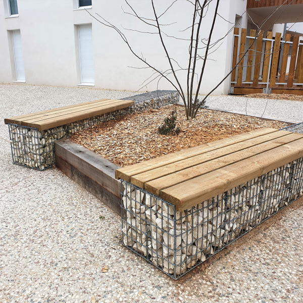 Banquette gabion - Photo