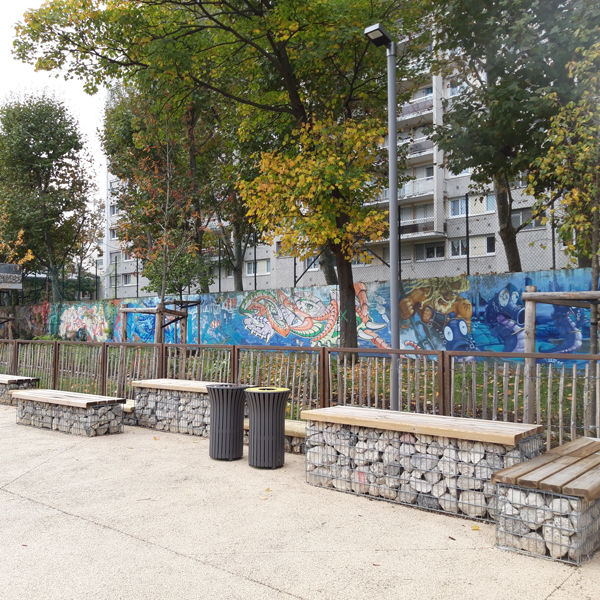 Banquette gabion - Photo