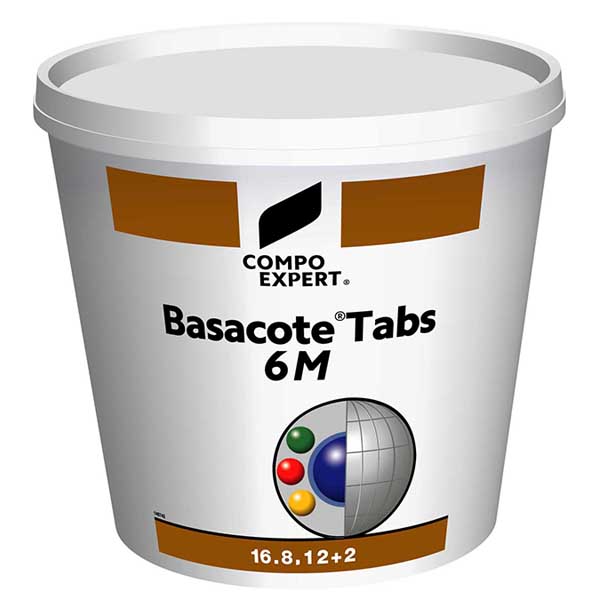 Engrais complet 100% enrobé d&#39;une durée d&#39;action 6 mois, sous forme de tabs.