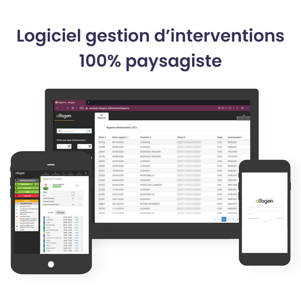  Logiciel de gestion d’interventions pour les paysagistes