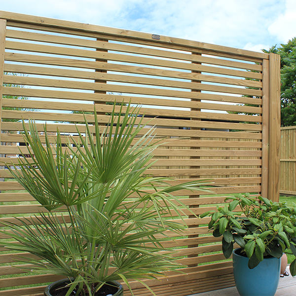 Demandeur clôture de jardin avec poteaux Pare-vue Brise vent lamellenzaun clôture 160x160cm 